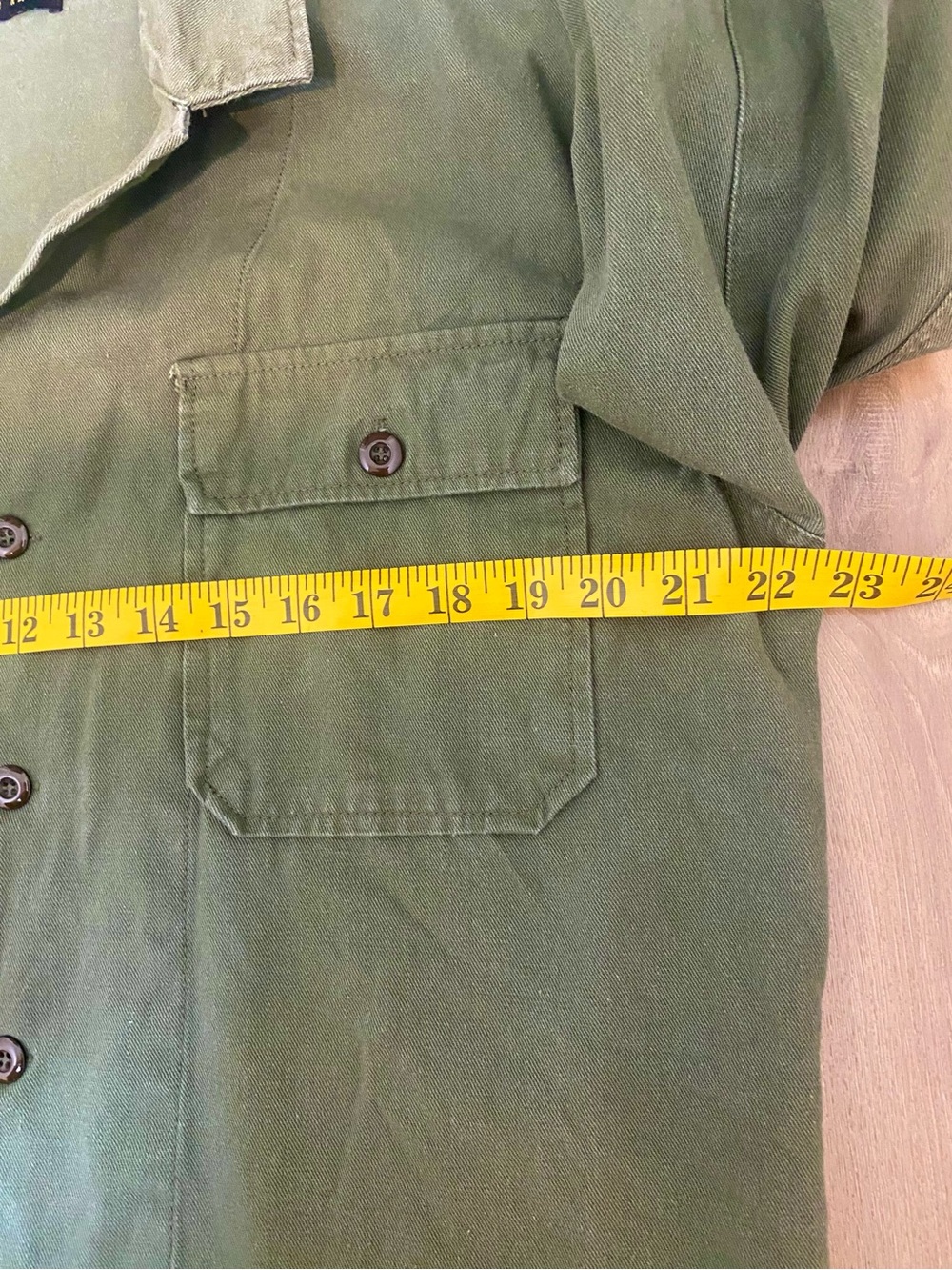 Brooklyn Karma Women Green Shacket Utility Jacket Geometric Grommets Pockets S - Picture 7 of 14